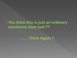 Smart door bell | PPTX
