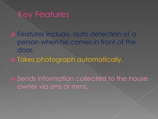 Smart door bell | PPTX