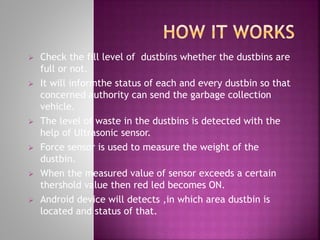smart dustbin iot implementation | PPTX