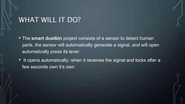 Smart dustbin using arduino and ultrasonic sensor | PPT