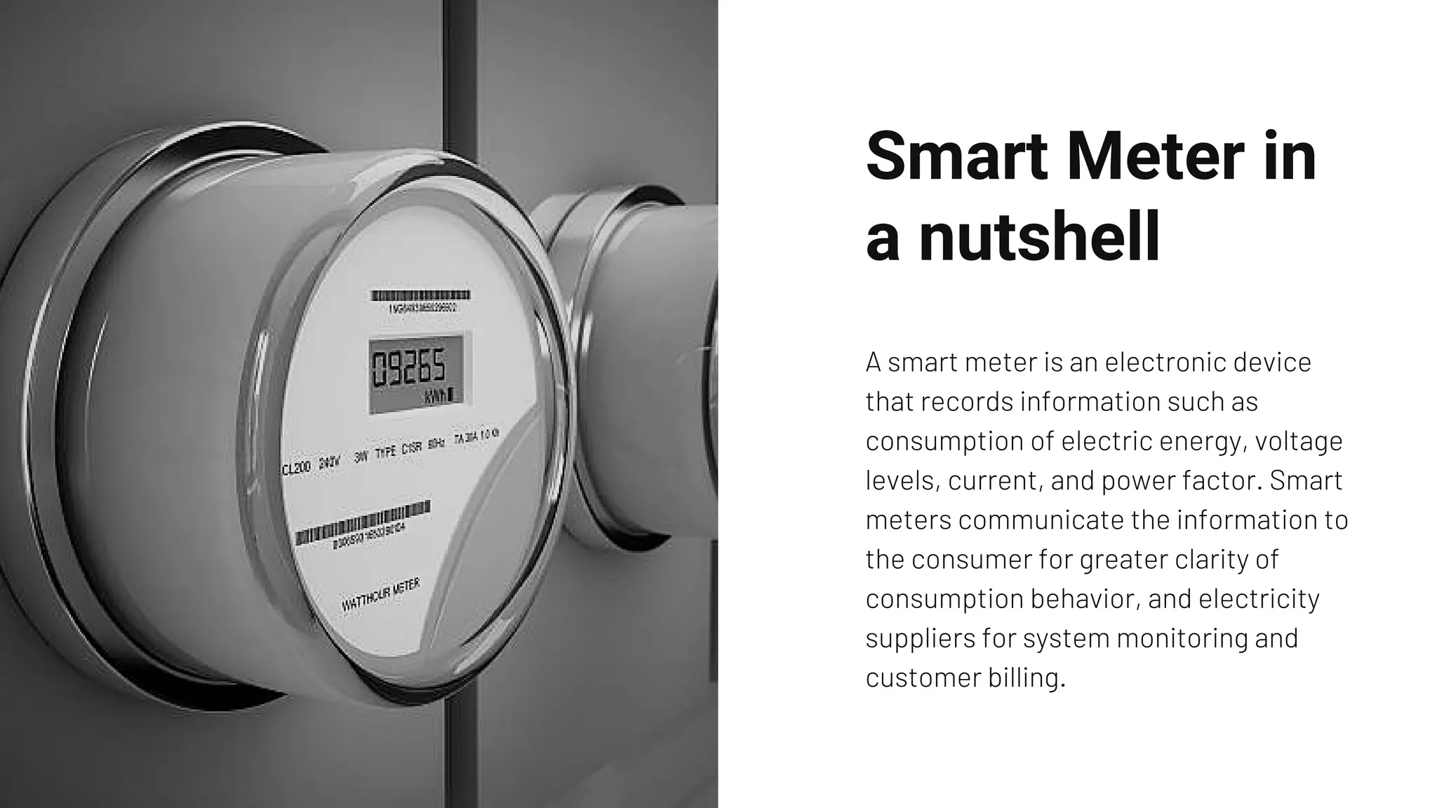 Smart energy meter ppt | PDF