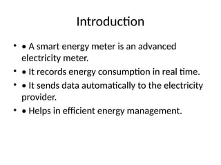 Comprehensive Overview of Smart Energy Meters: Technology, Benefits ...