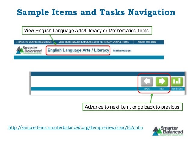 Smarter Balanced Sampleitems webinar smarter balanced sampleitems webinar