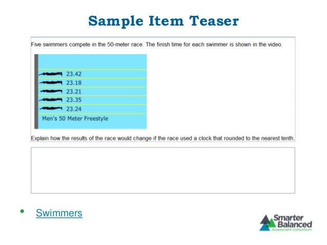 Smarter Balanced Sampleitems webinar smarter balanced sampleitems webinar