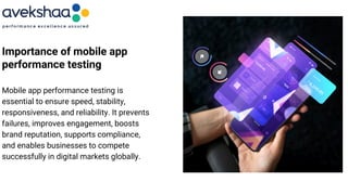 Smarter Digital Growth with mobile app performance testing | PDF