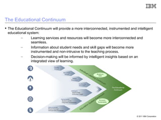 The Educational Continuum <ul><li>The Educational Continuum will provide a more interconnected, instrumented and intellige...