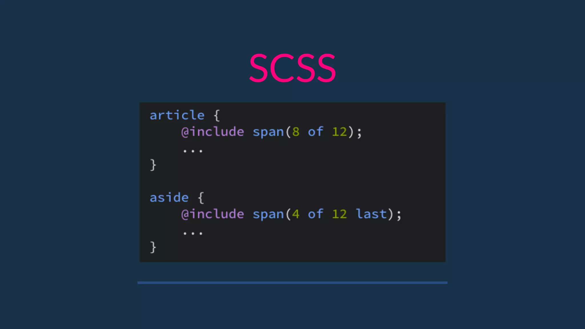 SCSS
 