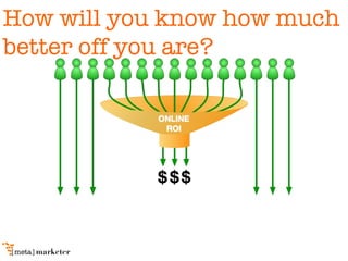 How will you know how much better off you are? 