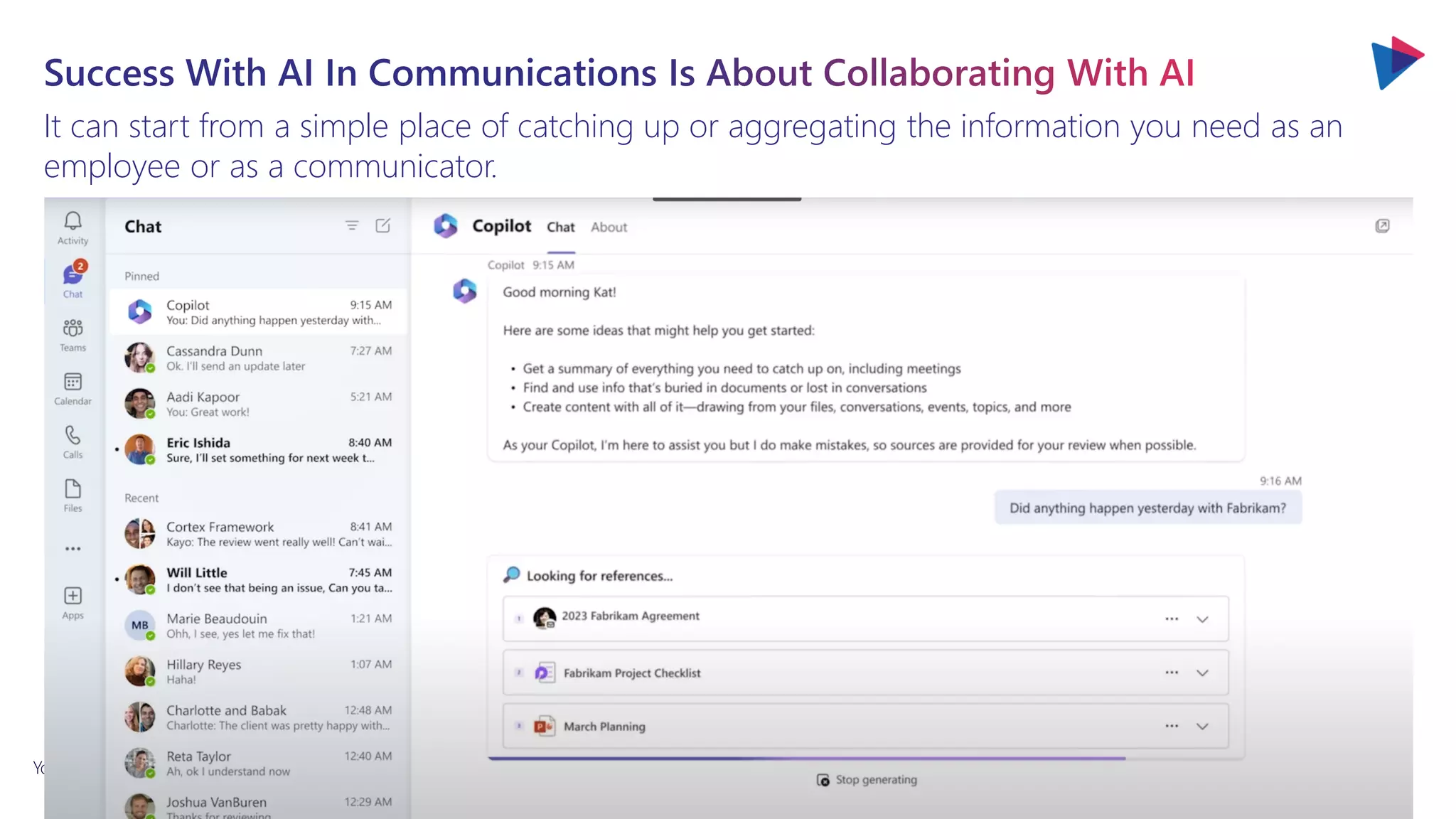 You will love the way we work. Together.
It can start from a simple place of catching up or aggregating the information you need as an
employee or as a communicator.
 