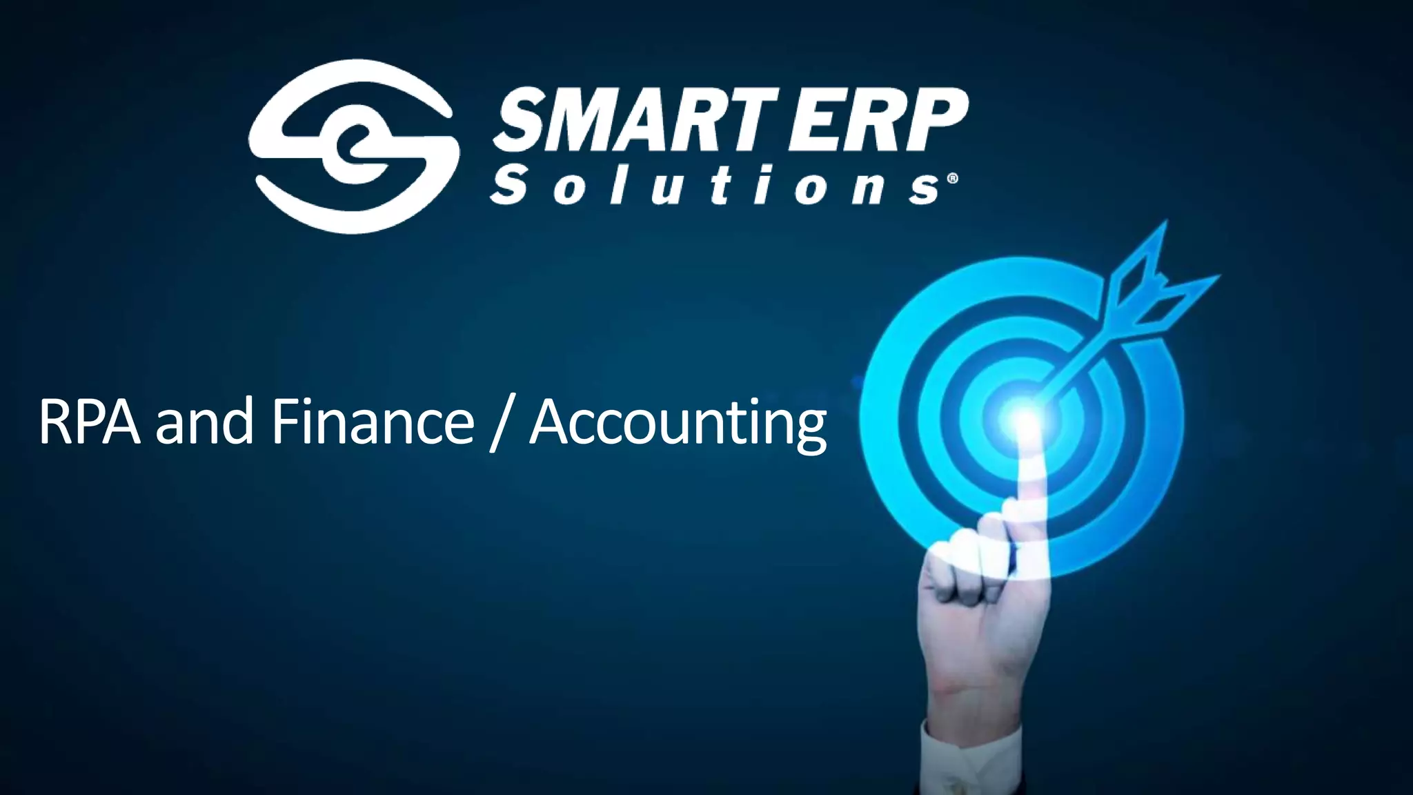 RPA and Finance / Accounting
 