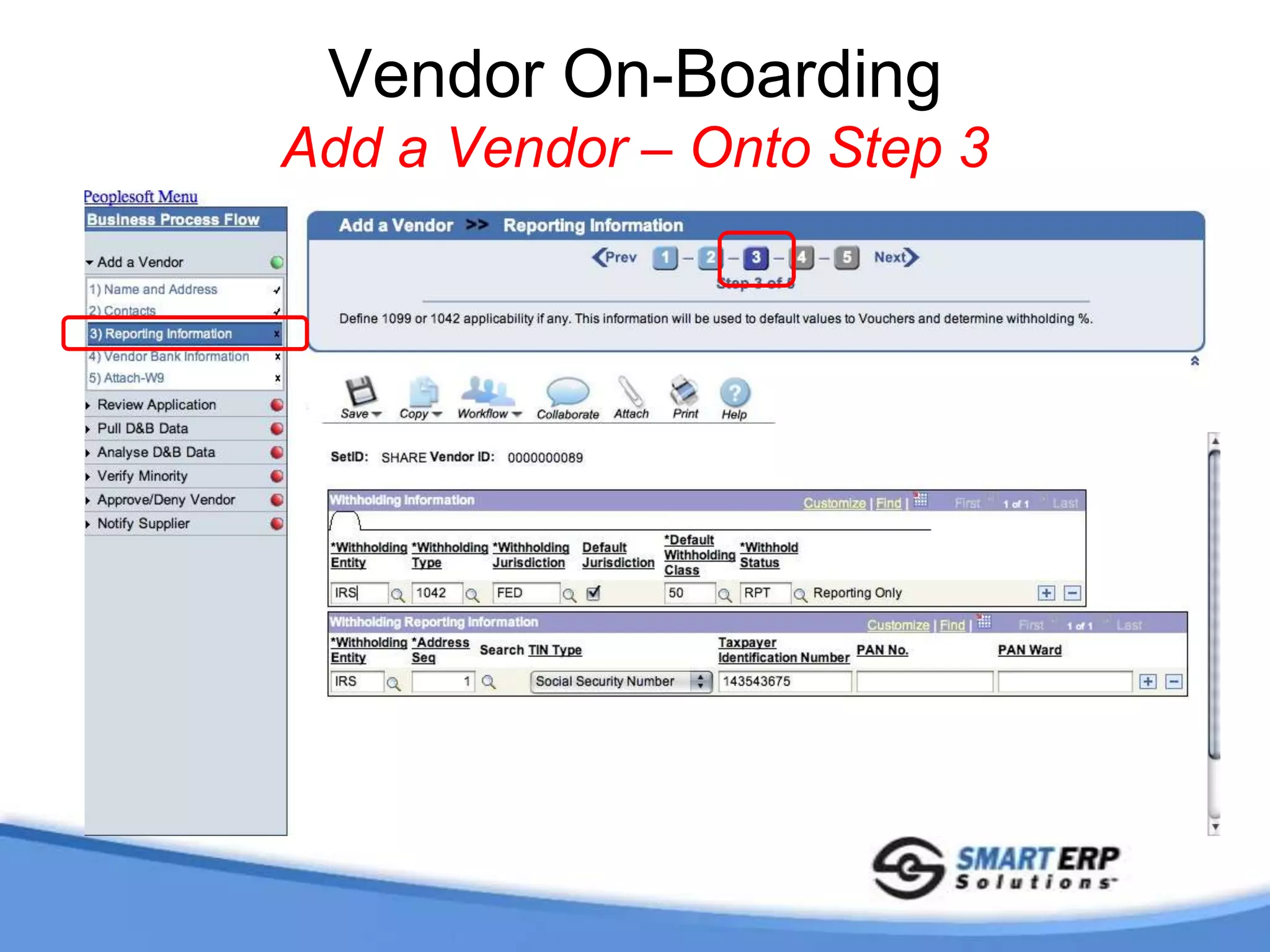 Vendor On-Boarding Add a Vendor - Attachments