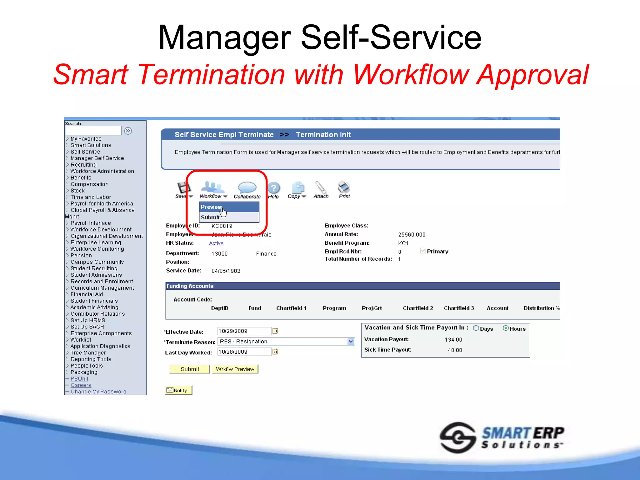 Manager Self-Service Smart Termination Selection Criteria