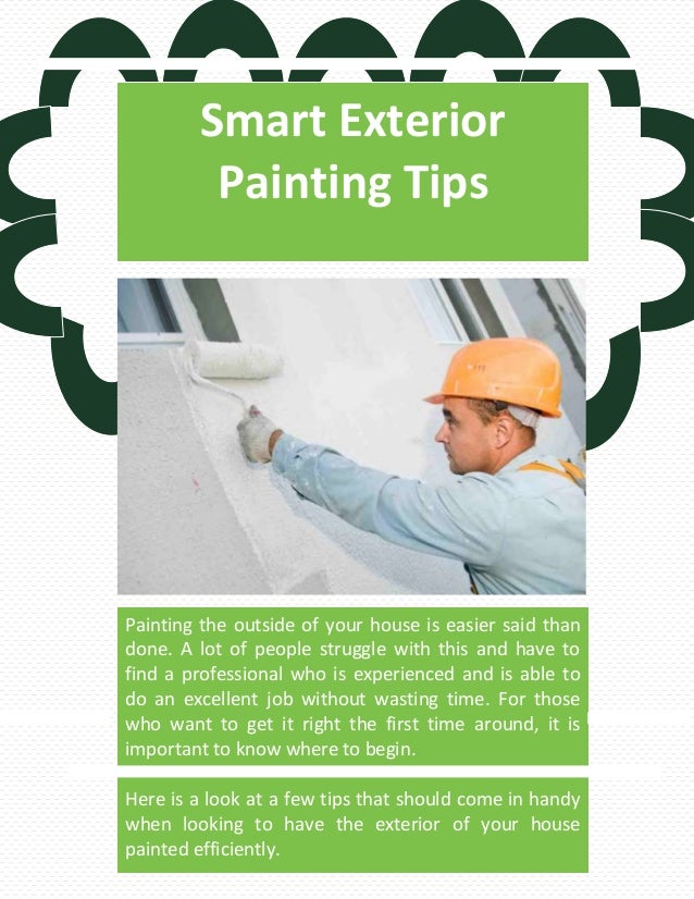 smart exterior painting tips