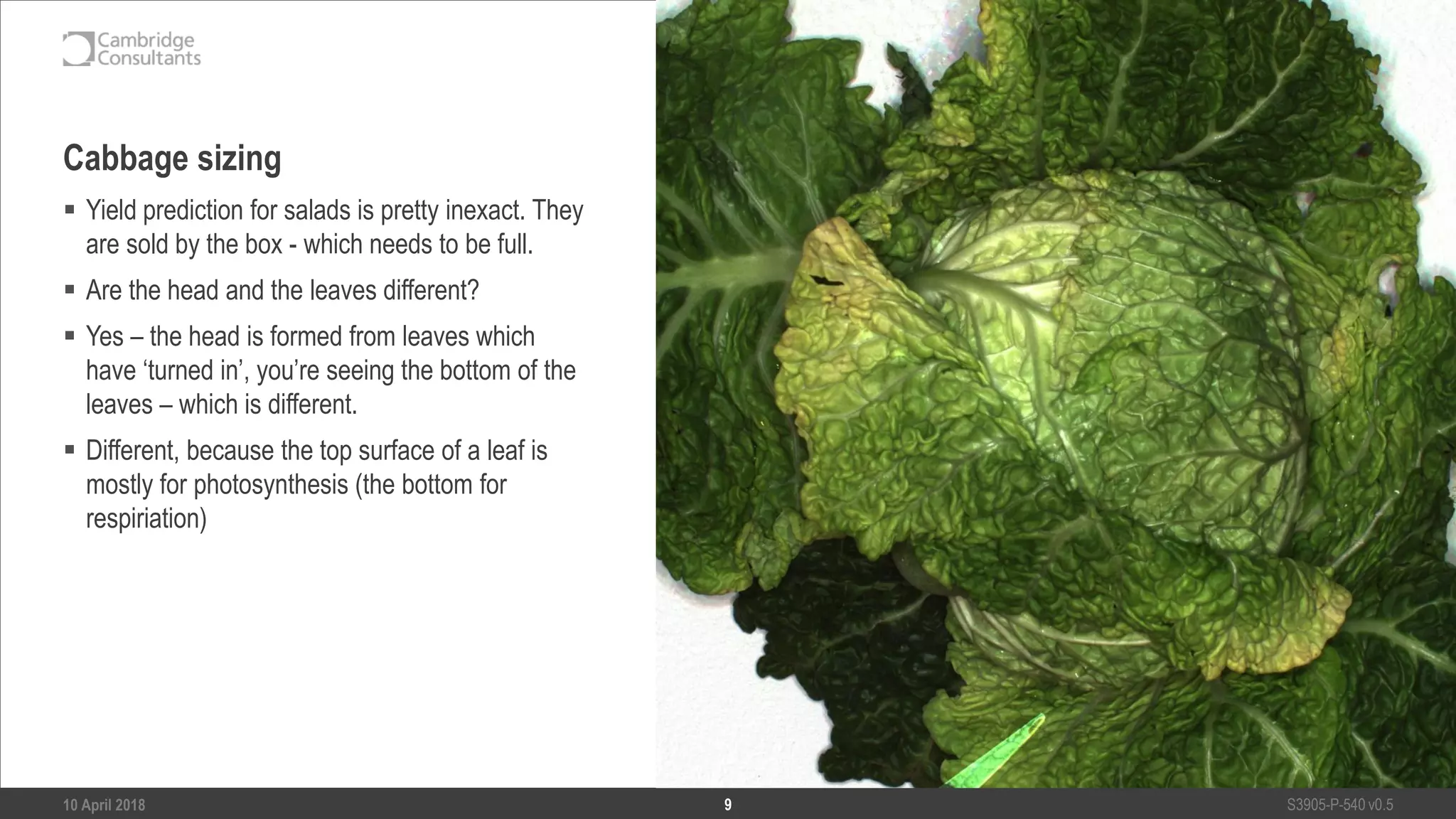 Beyond the visible - real time crop monitoring at real world speeds | PPT