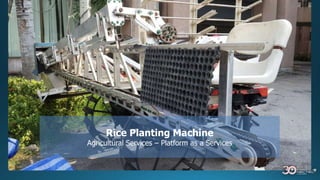 Rice Planting Machine
Agricultural Services – Platform as a Services