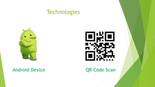 Technologies
Android Device QR Code Scan
 
