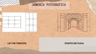ARMONÍA FOTOGRÁFICA
LEY DE TERCIOS PUNTO DE FUGA
 