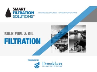 ENHANCED CLEANLINESS - OPTIMUM PERFORMANCE
TECHNOLOGY BY
FILTRATION
BULK FUEL & OIL
 