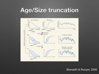 Age/Size truncation
Stenseth & Rouyer, 2008
 