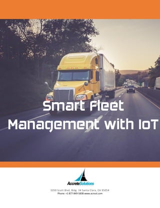 Smart Fleet Management with IoT | PDF