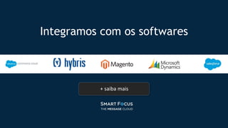 Integramos com os softwares
+ saiba mais
 