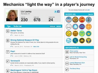 Mechanics “light the way” in a player’s journey