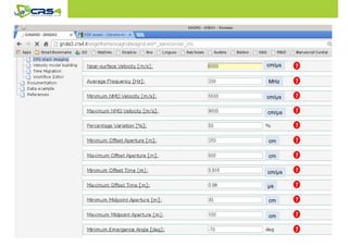 Data vviissuuaalliizzaattiioonn ttoooollss 
cm/μs 
MHz 
cm/μs 
cm/μs 
cm 
cm 
cm/μs 
μs 
cm 
cm 
 