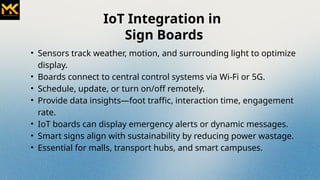 Smart Glow Sign Boards IoT and LED Tech Trends 2025 | PPTX