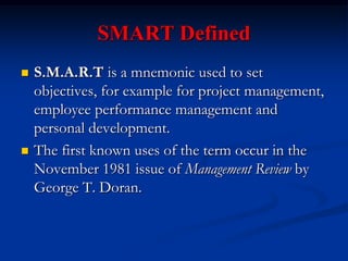 SMART GOALS | PPSX