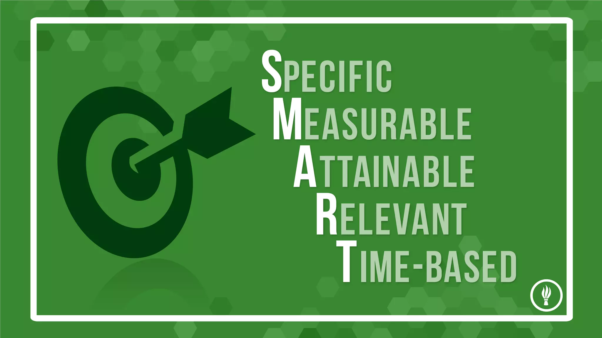 Specific
Measurable
A ttainable
Relevant
T ime-based