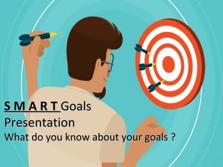 S M A R TS M A R T GoalsGoals
PresentationPresentation
What do you know about your goals ?What do you know about your goals ?
 