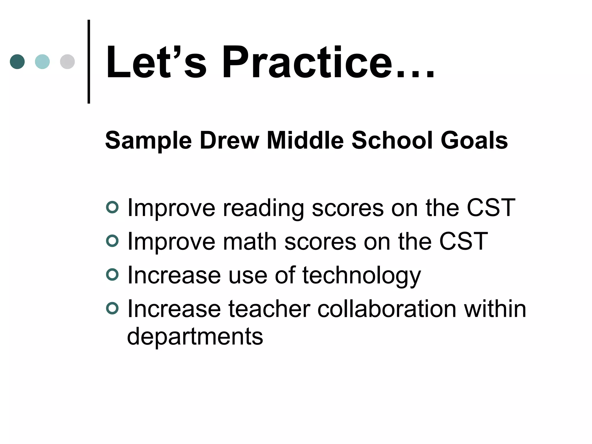 Smart Goals Presentation | PPT