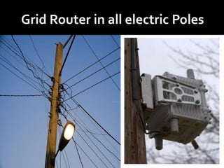 Grid Router in all electric Poles 
 