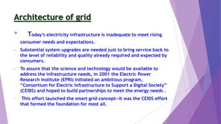 The following technology solutions are generally considered
when a smart grid implementation plan is developed:
 Advanced...