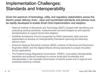 Smart Grid Overview - InvVEST - Sept 20099Source:  Electric Power Research Institute. “The Green Grid:  Energy Savings and Carbon Emissions Reductions Enabled by a Smart Grid.” May 2008.