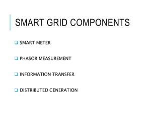 Smart grid and hydo electric power power plant | PPTX