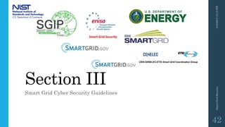 Section III
Smart Grid Cyber Security Guidelines
3/10/201512:12PMSmartGridSecurity
42
 