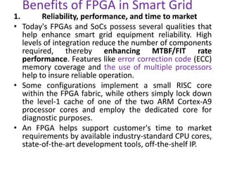 Smart grid system using fpga | PPTX