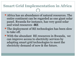 Grid Rwanda Smart grid technologies challenges in rwanda | PPT