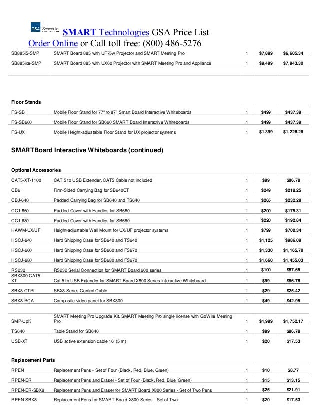 Gsa Price Proposal Template Excel Gsa Price Proposal Template Excel