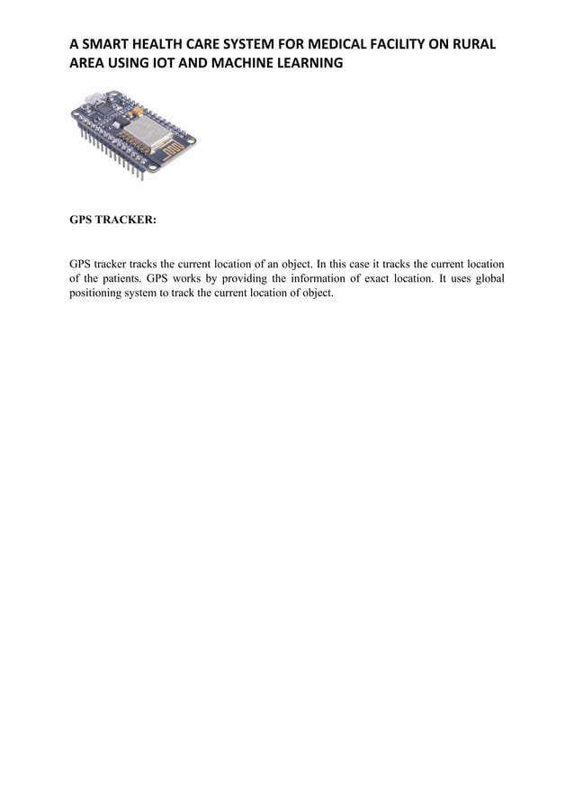 Smart health care System Using IOT and Machine learning | PDF