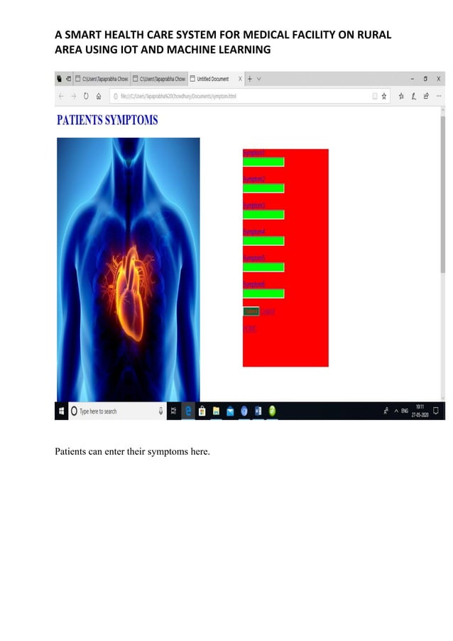 Smart health care System Using IOT and Machine learning | PDF