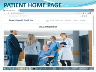PATIENT HOME PAGE
 
