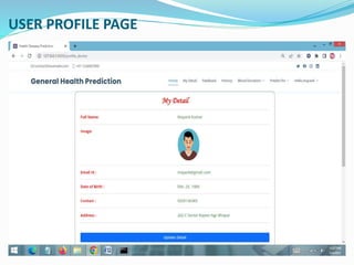 USER PROFILE PAGE
 