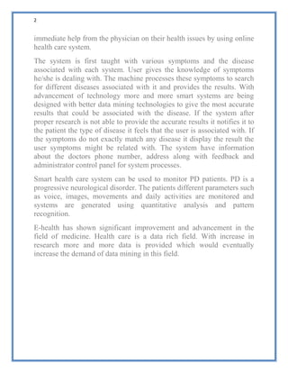 SMART HEALTH PREDICTION USING DATA MINING by Dr.Mahboob Khan Phd | PDF