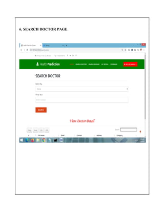 6. SEARCH DOCTOR PAGE
 