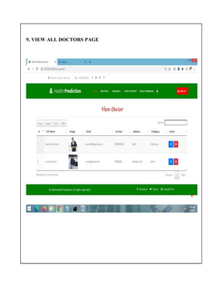9. VIEW ALL DOCTORS PAGE
 