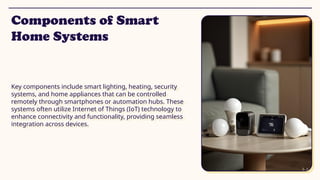 Presentation on smart Home Automation project ppt | PPTX