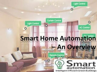 Smart Home Automation
– An Overview
By: SmartAutomation.in

 