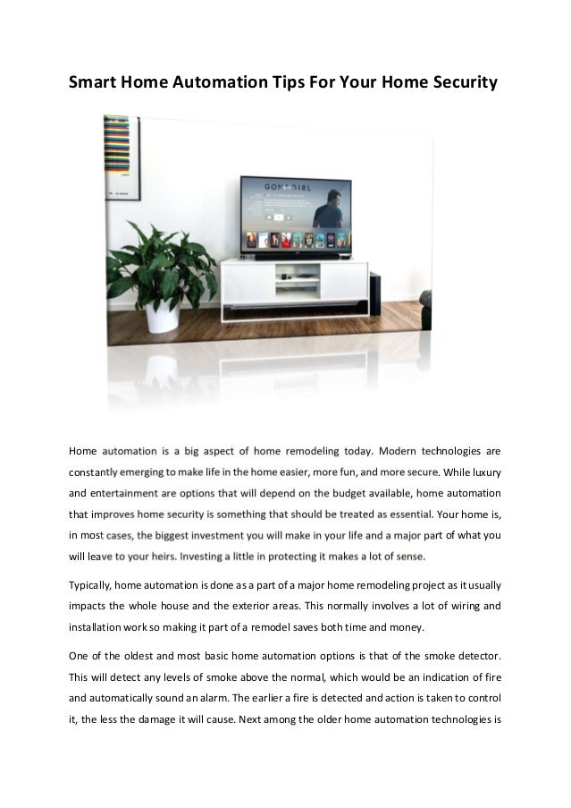 Home Automation Options smart home automation tips for your home security Home Automation Options smart home automation tips for your home security